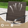 thumbnail image 2 of Vicllax 11-Piece Outdoor Patio Dining Set Wicker Rattan Chair with Metal Frame and Steel Round Table, 2 of 7