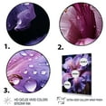 thumbnail image 3 of Designart "violet Majestic Iris Black I" Floral Floater Framed Canvas Print, 3 of 7