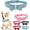 Light blue, variant on Rhinestone Bowtie Small Dog Collar, Diamond Puppy Collars Bow Crystal Bling Jeweled Glitter Girl Female Adjustable for XXSmall X-Small Small Medium Large Dogs