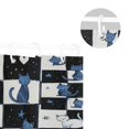 thumbnail image 5 of Yayeee Shower Curtain with Hooks 72"x72" Waterproof Fabric Bathroom Hanging Decor, Blue Cat Stars, 5 of 5