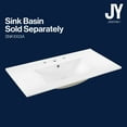thumbnail image 5 of JONATHAN Y Corbin 36 in. W x 18 in. D x 33 in. H, 1-Drawer, Bath Vanity Base ONLY, Walnut, VAN2003B, 5 of 8
