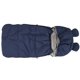 thumbnail image 2 of Saco de dormir universal suave para bebé, manta gruesa con cojín para cochecito de bebé, para invierno y exteriores, color azul marino, 2 of 14