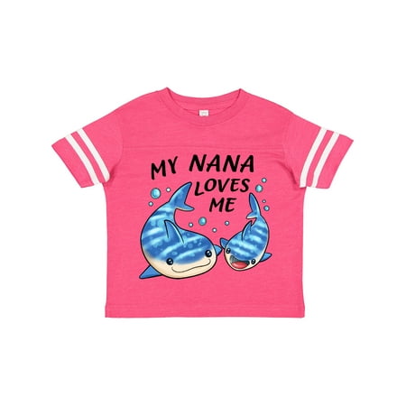 

Inktastic My Nana Loves Me- Whale Shark Gift Toddler Boy or Toddler Girl T-Shirt