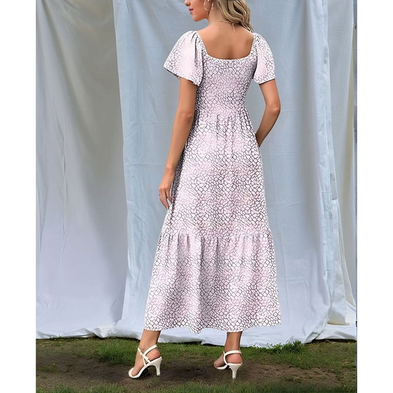 smocked summer dress Three dresses I've been wearing lately A beautiful choice for warm RED SMOCKED POPLIN MIDI DRESS