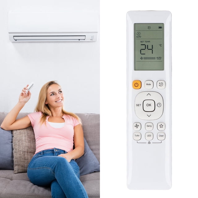 Control remoto del aire acondicionado, control remoto de reemplazo de aire acondicionado de alta resistencia resistente para rg10a4d1/bgefu1 rg10a5d/bgef rg10a5d1/bgefu1
