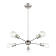 thumbnail image 4 of Livex Lighting - Lansdale - 5 Light Chandelier in Industrial Style - 19 Inches, 4 of 8