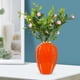 thumbnail image 3 of Jarrón de cerámica para flores, florero, maceta de escritorio, centro de mesa, decoración de macetas Naranja 30x8x11.5cm, 3 of 9