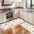 thumbnail image 3 of Kitchen Rugs Sets Of 2,White Mermaid Pattern Anti Fatigue Kitchen Mat Rugs Non Slip Washable,Decorative Kitchen Floor Mats for Kitchen,Sink,Laundry,17"X47", 3 of 5