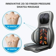 Comfier Shiatsu Neck Back Massager with Heat, Air Compression Massage Chair Pad, Seat Cushion Massagers Gifts