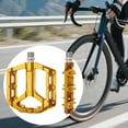 thumbnail image 6 of Kuntesetty 2 Pieces Bike Pedals Sturdy Flat Pedals for Repairing Folding Bikes BMX Gold, 6 of 8