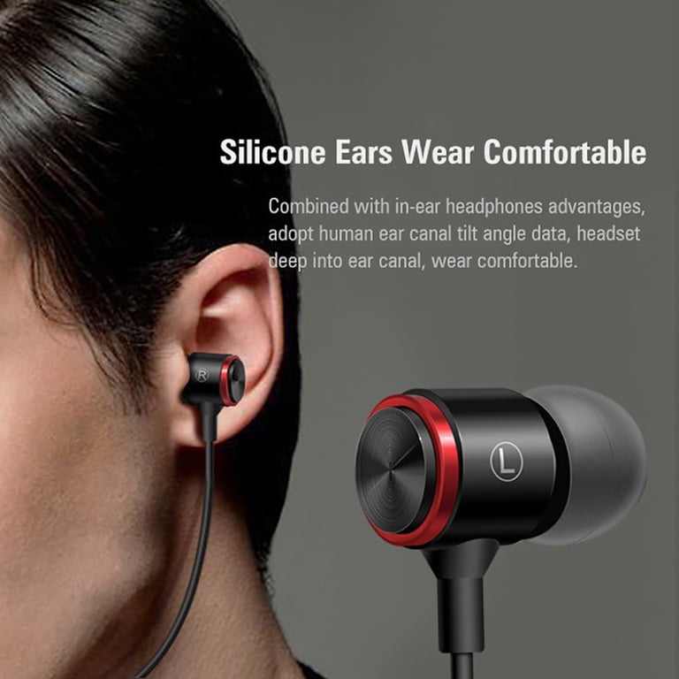 Willed E3 Wired Earbuds With Microphone, Black photo 6