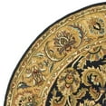 thumbnail image 2 of SAFAVIEH Classic Gloria Traditional Wool Area Rug, Black/Gold, 5' x 5' Round, 2 of 4