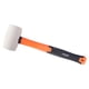 thumbnail image 1 of Mazo de goma combinado - Martillo de goma antihuellas con fibra de vidrio 450g 16oz Blanco, 1 of 9