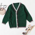 thumbnail image 1 of Cardigan Tricoté Style Collège Décontracté pour Enfants Garçons, 1 of 6