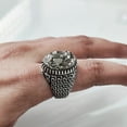 thumbnail image 5 of Rough Pyrite Mans Ring, Natural RAW Pyrite Gemstone Ring, Money Pyrite Birthstone, Silver Jewelry, 925 Silver Ring, Birthday Gift, Heavy Mens Ring, Arabic Turkish Ottoman Ring, Christmas, Signet Ring, 5 of 7