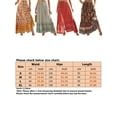 thumbnail image 2 of Sexy Dance Women Boho Floral Print Elastic High Waist Pleated A Line Maxi Skirt Single Breasted Swing A-Line Skirts, 2 of 3