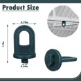 thumbnail image 2 of 150 Uds Clips giratorios para invernadero ganchos para invernadero ganchos para macetas de casa verde accesorios de gancho para calor de invernadero de aluminio, 2 of 5