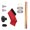 Red, variant on Large Kayaks Flag Heavy Type Light weight Aluminum Flagpoles for Marine Sports Outdoor Parties