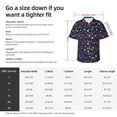 thumbnail image 5 of Sikiie Colored Balloons Print Men's Hawaiian Shirt, Summer Beach Button Pocket Short Sleeve T-Shirt,Medium, 5 of 7
