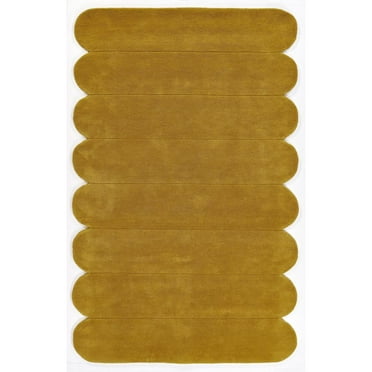 Momeni Contemporary Rectangle Area Rug, Tumeric, 5' X 8'