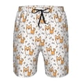 thumbnail image 3 of Fotbe Corgi with Hearts Trajes de Baño Estampados para Hombre, Shorts de Verano de Secado Rápido, Ropa de Playa, Bañadores-Small, 3 of 6