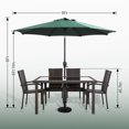 thumbnail image 7 of Patio Premier 9' Round 8-Rib Aluminum Market Umbrella in Hunter Green, 7 of 7