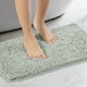 thumbnail image 2 of REGALWOVEN Alfombrillas de baño suaves y esponjosas para baño y dormitorio gris claro 16" x 24", 2 of 6