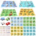 thumbnail image 1 of Juego de atletismo Puzzle Racer YOOYID, 100 unidades, juguetes Montessori, 1 of 8