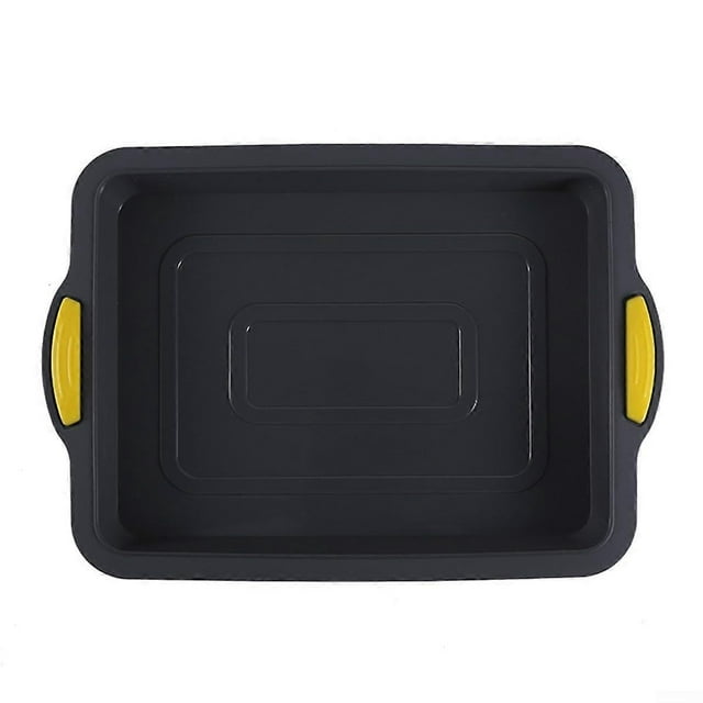 Nonstick 11 Inch Silicone Cake Pan for Baking For Brownies and Desserts Easy to Clean with Reliable Performance (Grey Y)