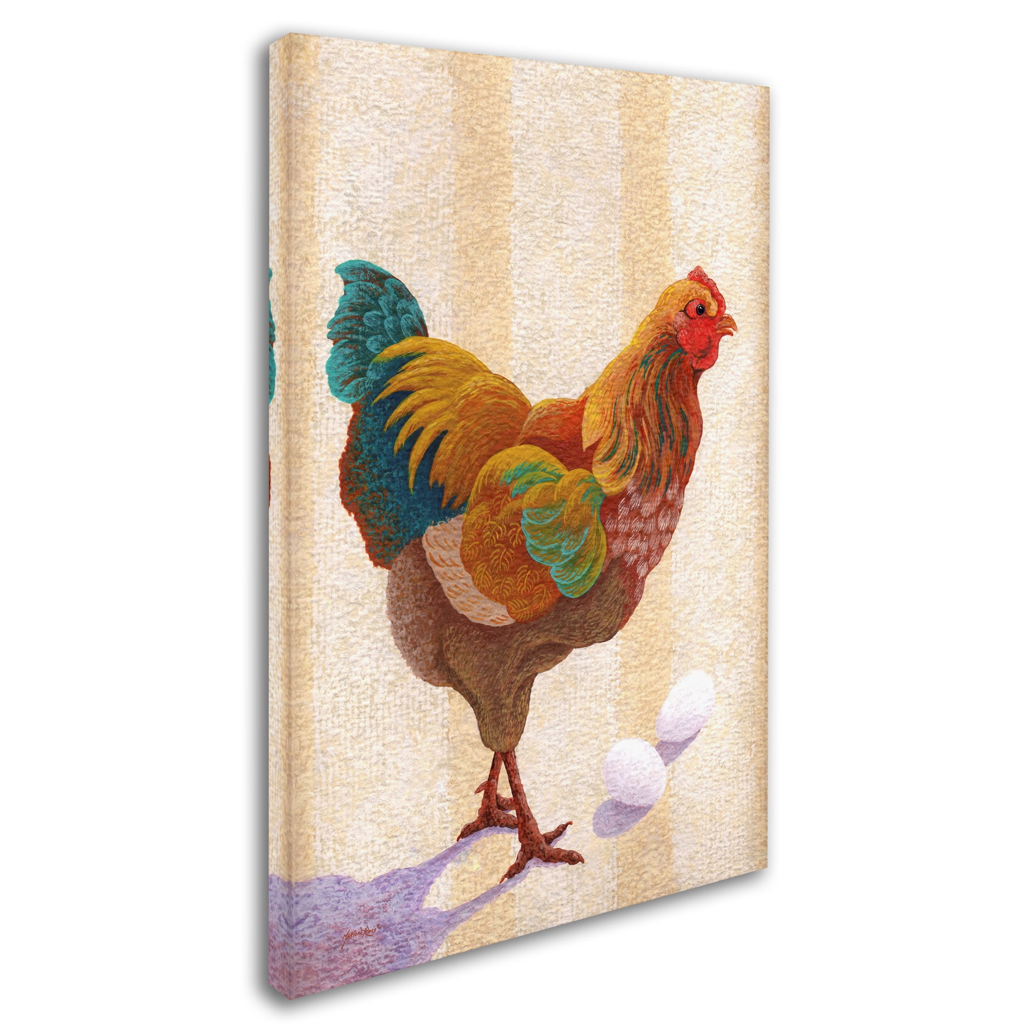 Trademark Fine Art 'Hen ColorRepro' Canvas Art by Marion Rose