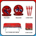 thumbnail image 3 of JMOCD 51Pcs Red SpiderMan Party Tableware Set, Birthday Party Supplies Decorations Set, tablecloth,Plates, Napkins,Cutlery,10 Guests, 3 of 4