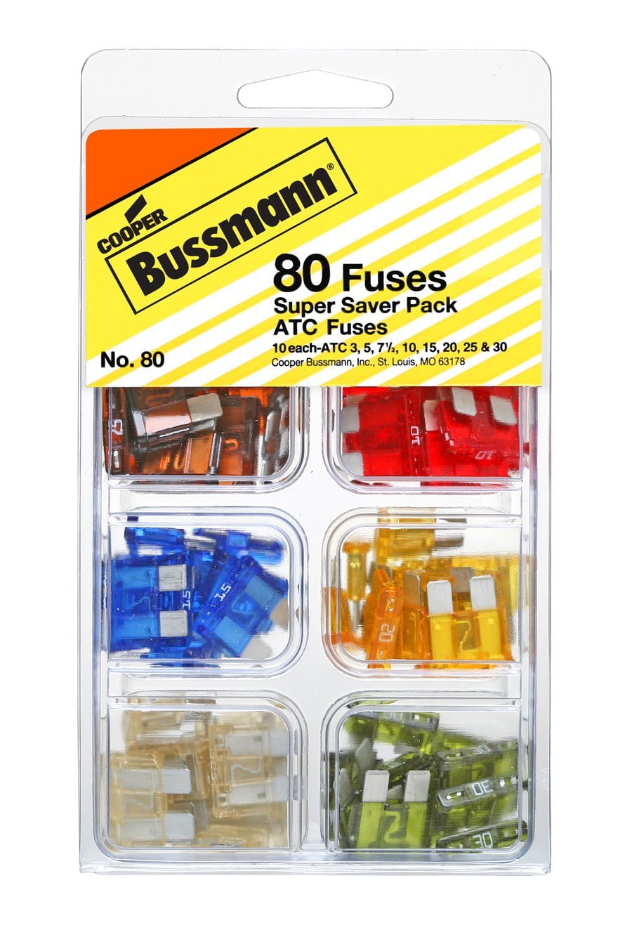 Bussmann NO.80 ATC Bulk Fuse Assortment