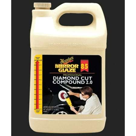- Meguiar’s M8501 Mirror Glaze Diamond Cut Compound 2.0, 1 Gallon