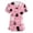 Pink, variant on Halloween Costume Scrubs for Women - V-Neck Print with Pockets, Short Sleeve Soft Medical Uniform, Lightweight Nurse Workwear,Coffee S