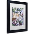 thumbnail image 2 of Trademark Fine Art 'Purfect Gardening Buddies' Canvas Art by Jenny Newland, White Matte, Black Frame, 2 of 4