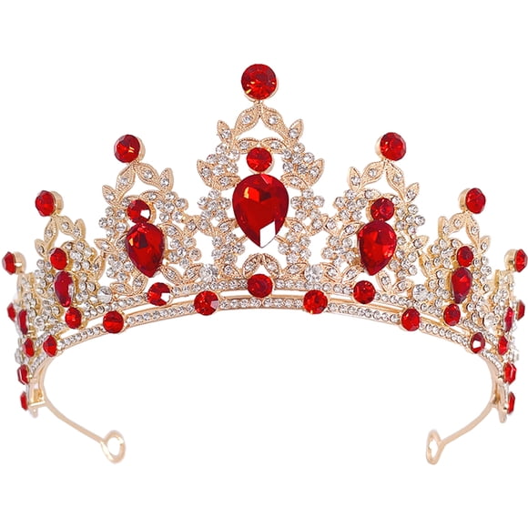 KAKOWELY Tiara nupcial de cristal, corona, tiara, tocado de boda, diadema de cumpleaños, accesorio para el cabello