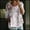 Pink, variant on Women's Boho Floral 3/4 Sleeve Top Summer Casual Loose Breathable Cute Plus Size Pleated Blouse Shirts by Yigetop Blue L