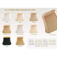 thumbnail image 5 of Designs Rectangle Cut Corner Lamp Shade - Beige - (5 x 6.5) x (8 x 12) x 10, 5 of 7