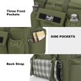 thumbnail image 6 of Hafmall Large Cooler Bag 48-Cans Collapsible Soft Cooler Insulated Leakproof Soft Sided Cooler Bag 30L, Green, 6 of 7