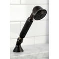 thumbnail image 2 of Kingston Brass KSK4305HLTR Deck Mount Hand Shower with Diverter for Roman Tub Faucet, Oil Rubbed Bronze, 2 of 5