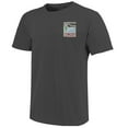 thumbnail image 2 of Men's  Graphite Mississippi State Bulldogs Comfort Colors Minimal Vista Distressed Graphics T-Shirt, 2 of 3