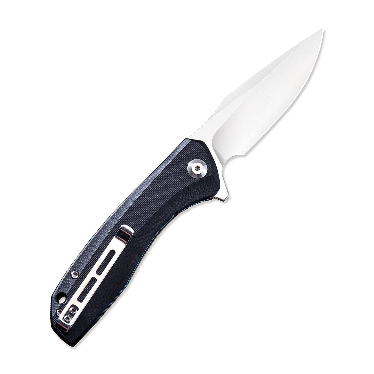 CIVIVI Pocket Knife Folding Knife Black G10 Handle Satin Finished 9Cr18MoV Blade Baklash C801C