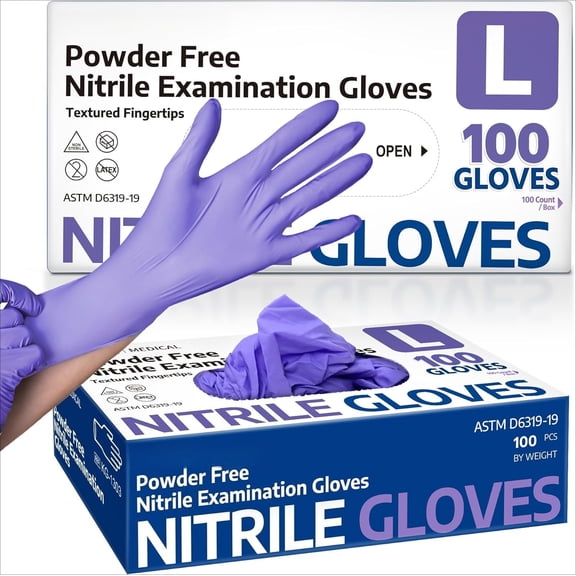 Medical Soft Max™ Nitrile Disposable Gloves, 100 ct Latex-Free Powder-Free Chemo Rated Food Safe Cleaning Exam Glove