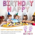 thumbnail image 7 of Toyvian 1 Set of Birthday Decoration Balloon Purple Aluminum Film Scene Layout, 7 of 7