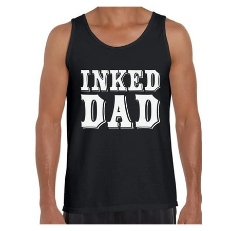 Awkward Styles Inked Dad Tank Top for Men Tattooed Dad Tank Top Men's Tatted Muscle Shirt Summer Workout Clothes Cool Dad Gifts Best Dad Ever Tank Top Tatted Dad Tank Tattoo Shirt Tattooed Muscle (Best Ink Tattoo Show)