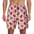 thumbnail image 2 of Goofa Cute Ladybugs 1 Printed Men's Swim Trunks Board Shorts Quick Dry Mens Swimming Trunks with Compression Liner,Breathable Fit Hawaii Beach Shorts-X-Large, 2 of 9