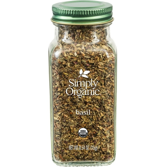Simply Organic Basil, 0.54 oz.