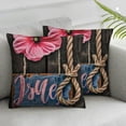 thumbnail image 3 of Hello Spring Pansy Flower Decorative Throw Pillow Covers Pink Floral Just Bloom Porch Outdoor Home Decor, Gather Butterfly Seasonal Couch Cushion Case, 3 of 7