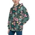 thumbnail image 2 of Xecao Rose Flowers Print Youth Hoodie Sweatshirt,Boys Hoodies,Essentials Hoodie-Large, 2 of 6