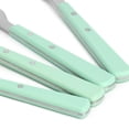 thumbnail image 5 of Martha Stewart Everyday Garden Cottage 16 Piece Stainless Steel Flatware Set in Mint, 5 of 6